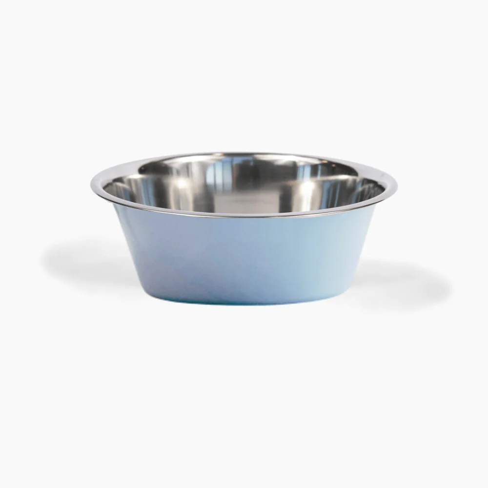 2 Tone Light Blue Metal Bowl Set - Image 4