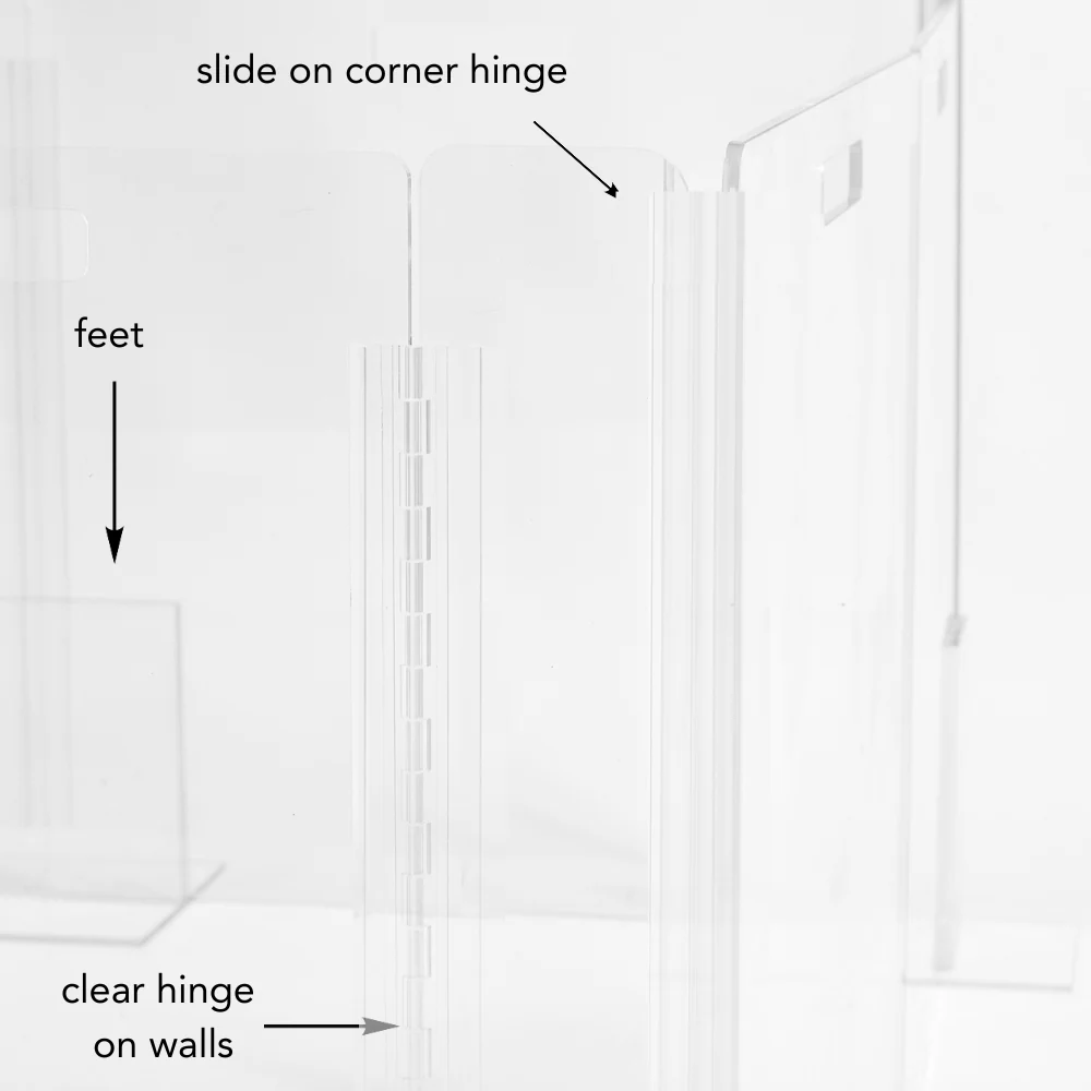 Clear Pet Playpen, 32" High with Door - Image 15