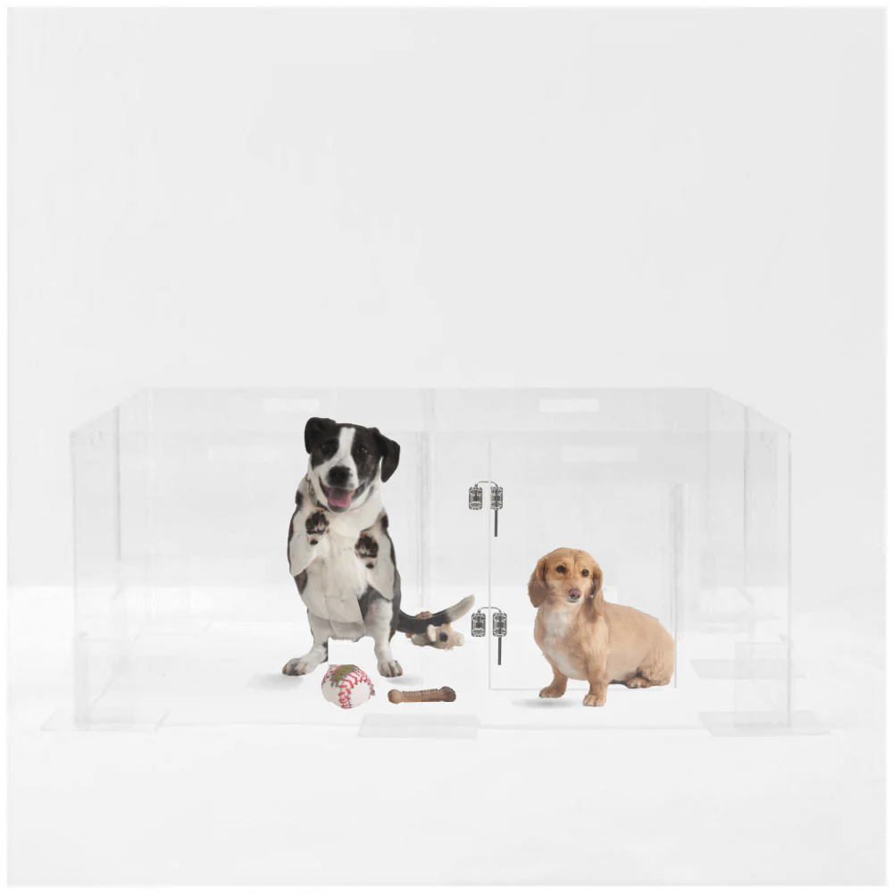 Clear Pet Playpen, 32" High with Door - Image 5