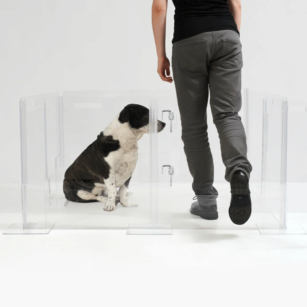 Clear Pet Playpen, 32" High with Door - Image 6