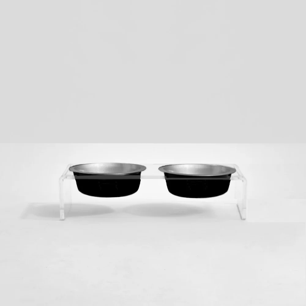 Silver Glam Dog Bowl Set - Image 4