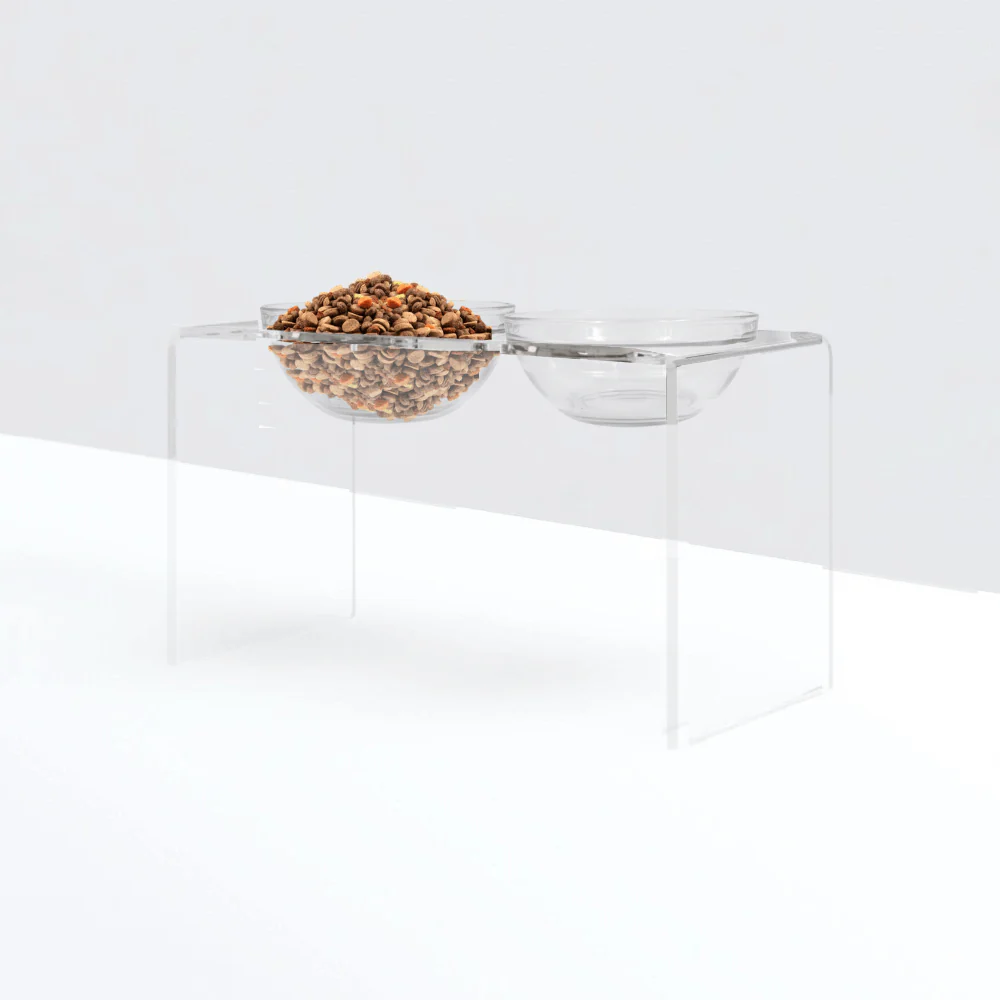 Tall Glass Bowl Feeder - Image 5