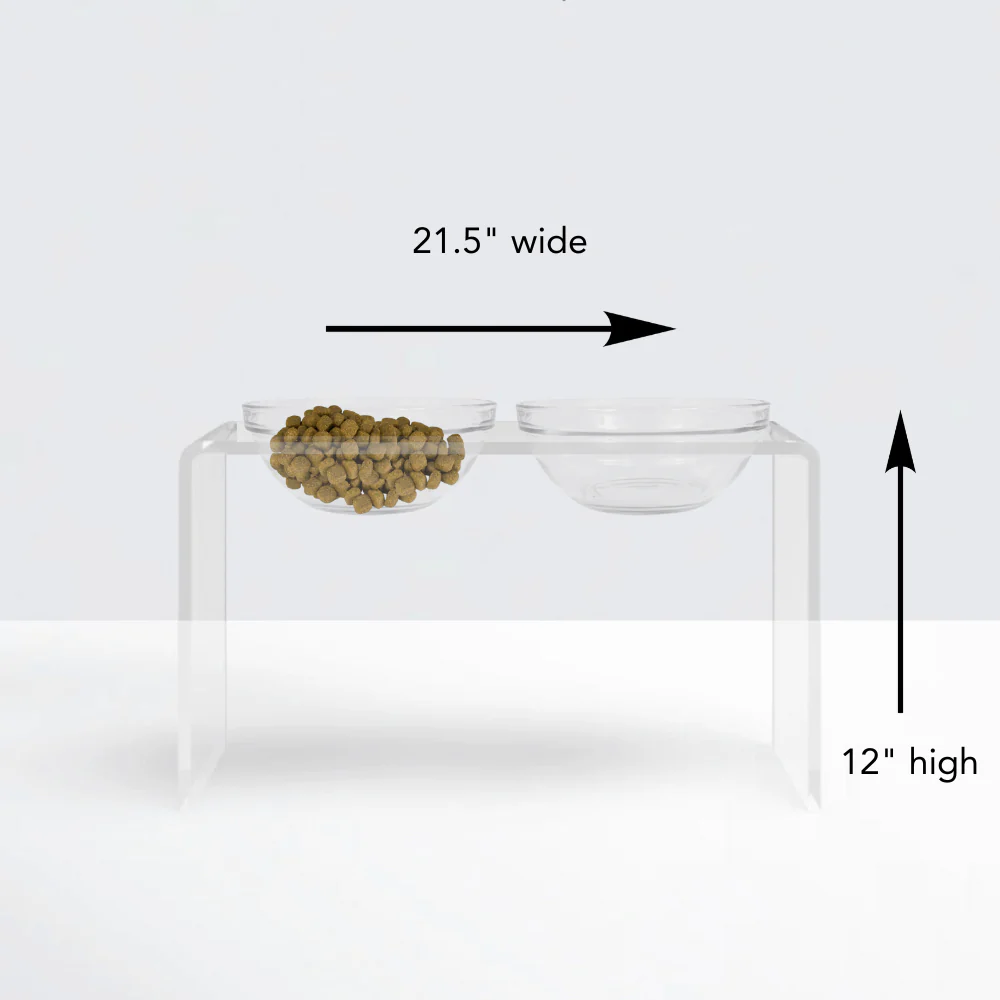 Tall Glass Bowl Feeder - Image 8