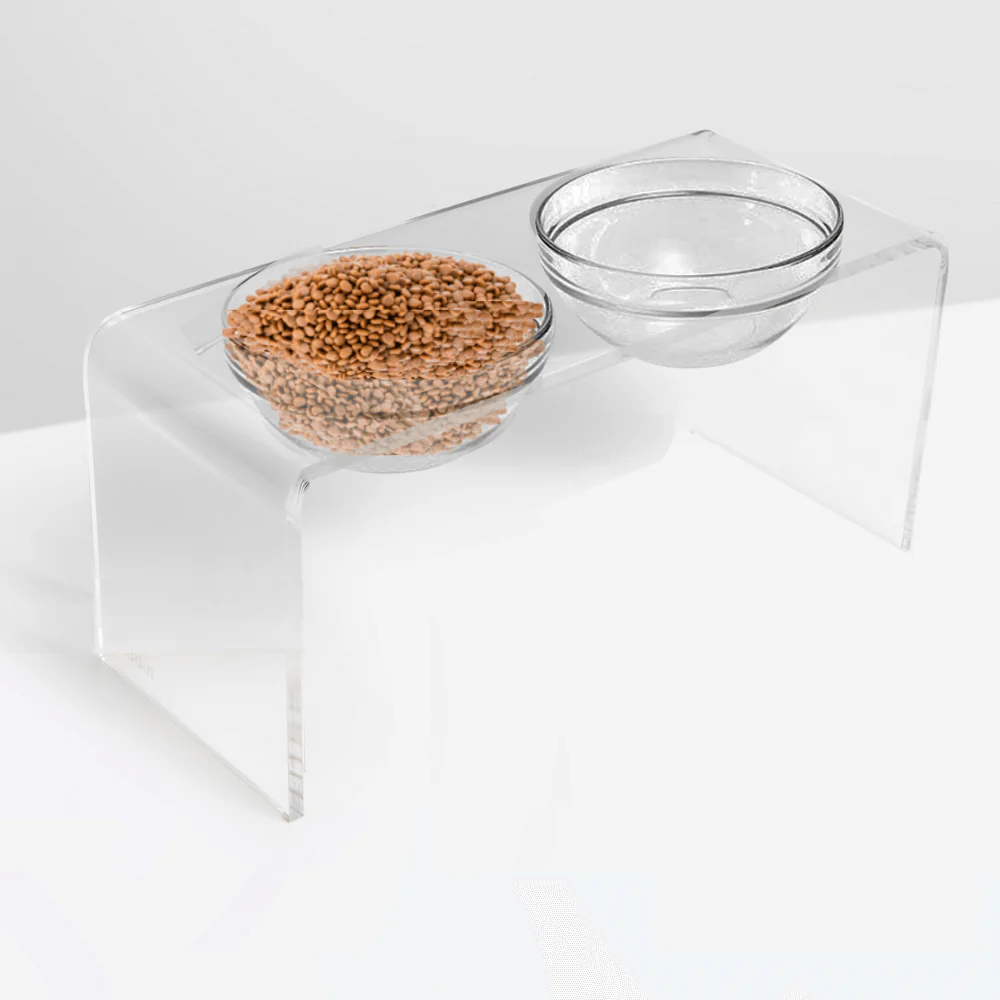 Tall Glass Bowl Feeder - Image 9