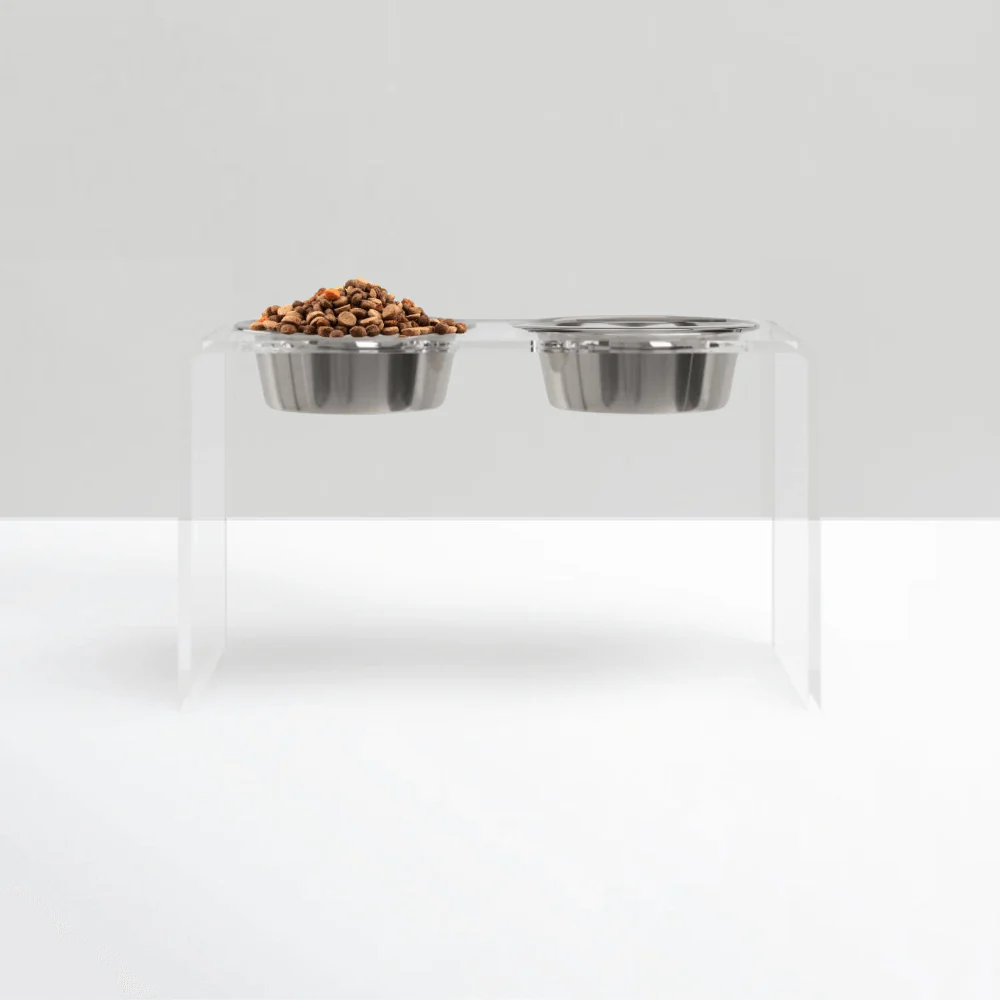 Tall Silver Double Feeder - Image 3