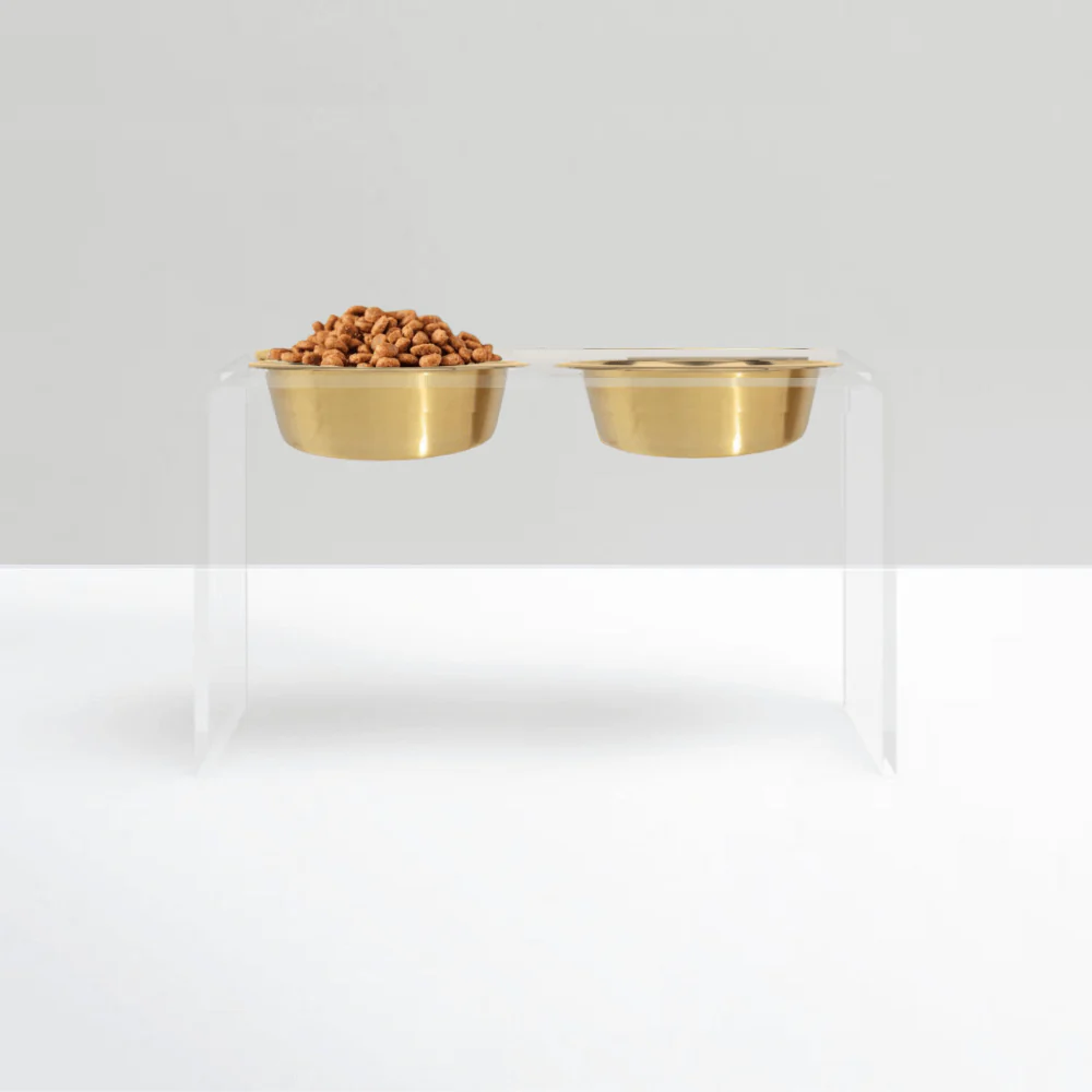 Tall Gold Double Feeder - Image 3