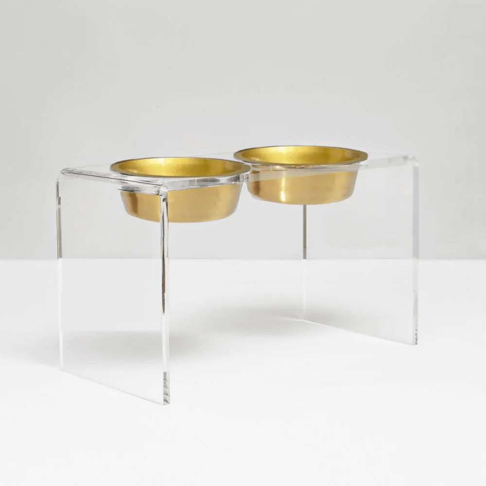 Tall Gold Double Feeder - Image 9
