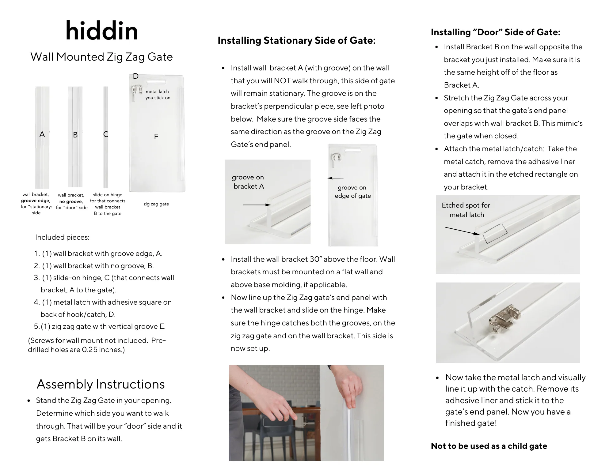 Wall Mount Zig Zag Gate (Tall) - Image 28